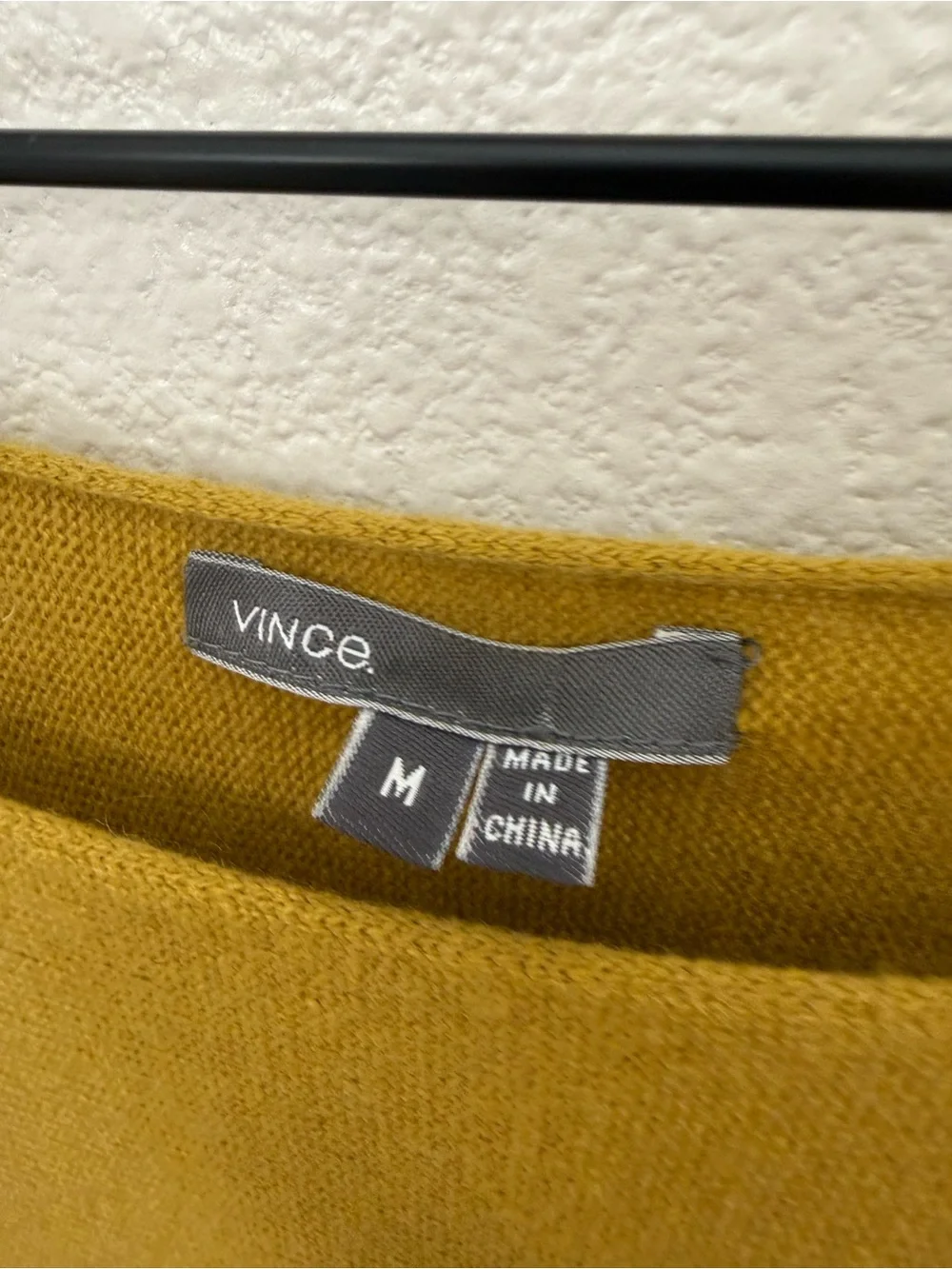Vince Wool Cashmere Blend V Neck Tunic Sweater Medium